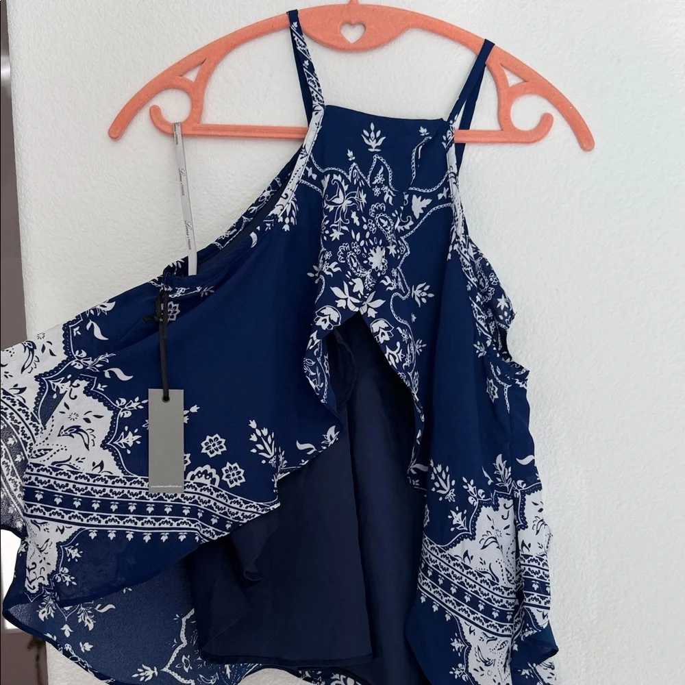 Lovers + Friends Navy Sleeveless Top - Picture 4 of 6